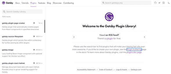 Gatsby plugins